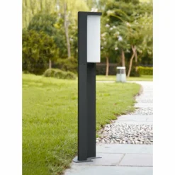 Luminaires Trio Lampadaire extérieur Trio SUEZ LED Noir, 1 lumière