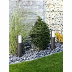 Luminaires Trio Lampadaire extérieur Trio SUEZ LED Noir, 1 lumière