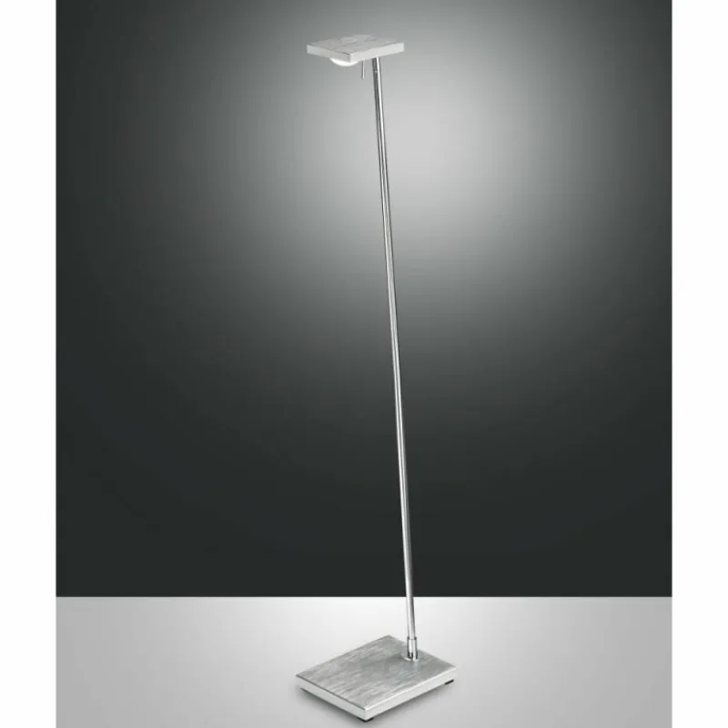 Luminaires Fabas Luce Lampadaire Fabas Luce Como LED Aluminium, Chrome, 1 lumière* Éclairage Led