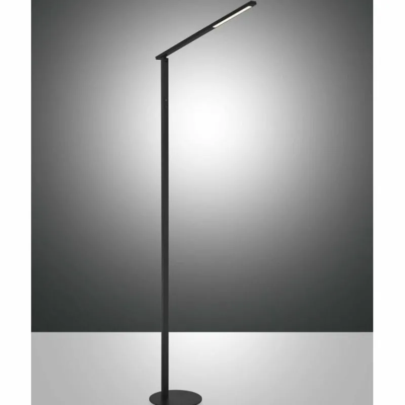 Luminaires Fabas Luce Lampadaire Fabas Luce Ideal LED Noir, 1 lumière* Éclairage Led