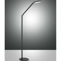 Luminaires Fabas Luce Lampadaire Fabas Luce Regina LED Noir, 1 lumière* Lampadaires Et Lampes Sur Pied
