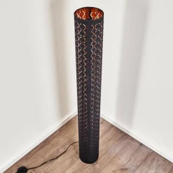 Lampes En Tissu-hofstein Lampadaire Faborg Noir, 2 lumières