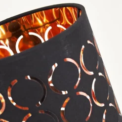 Lampes En Tissu-hofstein Lampadaire Faborg Noir, 2 lumières