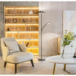 FHL easy Lampadaire Fabi LED Noir, 1 lumière* Lampadaires Et Lampes Sur Pied