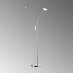 FHL easy Lampadaire Luna LED Nickel mat, 2 lumières* Lampadaires Et Lampes Sur Pied