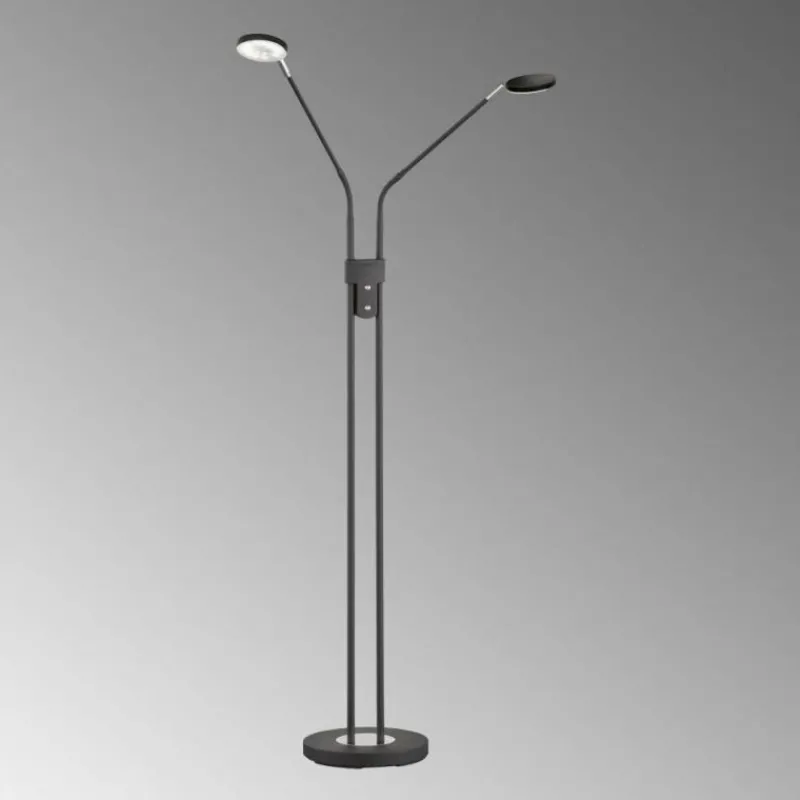 FHL easy Lampadaire Luna LED Noir, 2 lumières* Éclairage Led