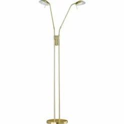 Luminaires Fischer & Honsel Lampadaire Fischer & Honsel Pool TW LED Laiton, 2 lumières, Détecteur de mouvement* Lampadaires Et Lampes Sur Pied