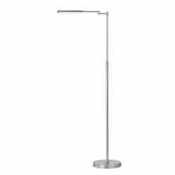 Luminaires Fischer & Honsel Lampadaire Fischer & Honsel Nami LED Nickel mat, 1 lumière* Lampadaires Et Lampes Sur Pied