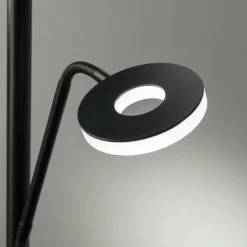 Luminaires Fischer & Honsel Lampadaire Fischer & Honsel Dent LED Noir, 1 lumière* Lampadaires Et Lampes Sur Pied