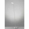 Luminaires Fischer & Honsel Lampadaire Fischer & Honsel Dent LED Nickel mat, 1 lumière* Lampadaires Et Lampes Sur Pied
