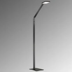 Luminaires Fischer & Honsel Lampadaire Fischer & Honsel Rike LED Noir, 1 lumière* Lampadaires Et Lampes Sur Pied