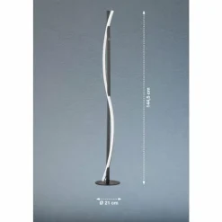 Luminaires Fischer & Honsel Lampadaire Fischer & Honsel Bridge LED Noir, 1 lumière* Lampadaires Et Lampes Sur Pied