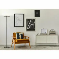 Luminaires Fischer & Honsel Lampadaire Fischer & Honsel Dent LED Noir, 1 lumière