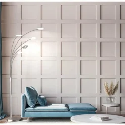 Luminaires Fischer & Honsel Lampadaire Fischer & Honsel Dent LED Nickel mat, 5 lumières* Éclairage Led