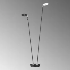 Luminaires Fischer & Honsel Lampadaire Fischer & Honsel Dent LED Noir, 2 lumières* Éclairage Led
