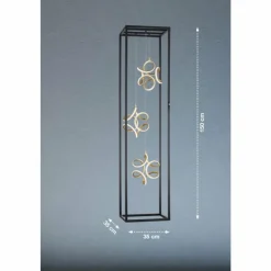 Luminaires Fischer & Honsel Lampadaire Fischer & Honsel Gesa LED Noir, 3 lumières* Éclairage Led