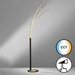 Luminaires Fischer & Honsel Lampadaire Fischer & Honsel Ellmau LED Noir, 1 lumière* Éclairage Led