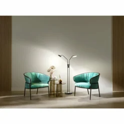 Luminaires Fischer & Honsel Lampadaire Fischer & Honsel Tallri LED Noir, 2 lumières