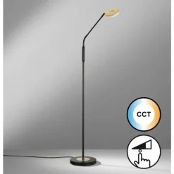 Luminaires Fischer & Honsel Lampadaire Fischer & Honsel Dent LED Noir, 1 lumière* Éclairage Led