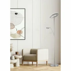 Luminaires Fischer & Honsel Lampadaire Fischer-Honsel Dent LED Nickel mat, 1 lumière* Éclairage Led