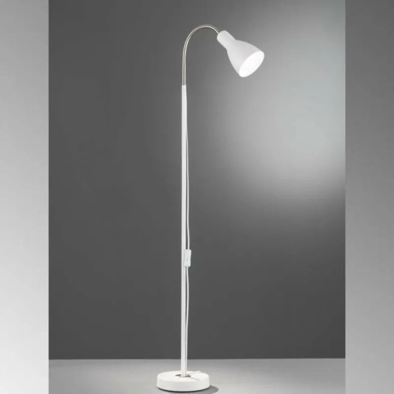 Luminaires Fischer & Honsel Lampadaire Fischer-Honsel Lolland Crème, 1 lumière* Lampadaires Et Lampes Sur Pied