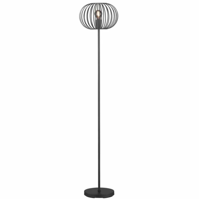 Luminaires Fischer & Honsel Lampadaire Fischer-Honsel Mocca Noir, 1 lumière* Lampadaires Et Lampes Sur Pied