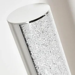 hofstein Lampadaire Flaut LED Chrome, 1 lumière, Télécommandes, Changeur de couleurs