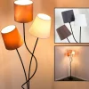 Lampes En Tissu-hofstein Lampadaire FLIN Noir, 3 lumières