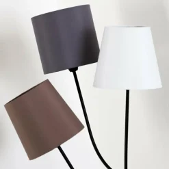 Lampes En Tissu-hofstein Lampadaire FLIN Noir, 3 lumières