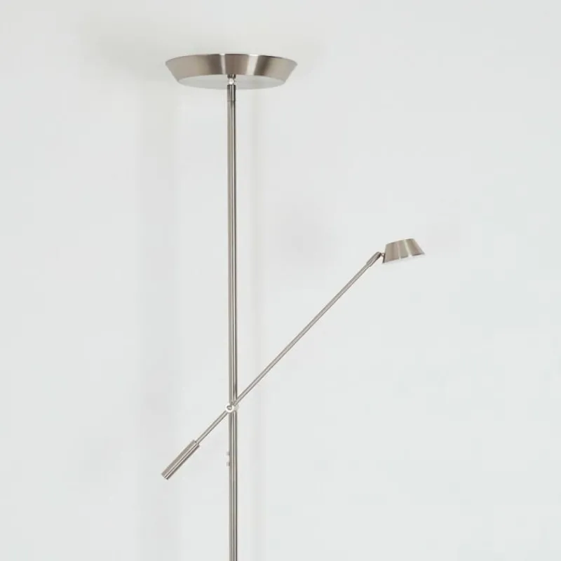 Luminaires Reality Lampadaire Florida LED Nickel mat, 2 lumières* Éclairage Led