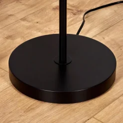 Lampes Vintages & Rétros-hofstein Lampadaire Forment Noir, 1 lumière