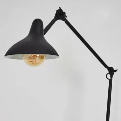 Luminaires Scandinaves-hofstein Lampadaire Fort Noir, 1 lumière