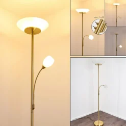 Luminaires Rustiques-hofstein Lampadaire Gismaro Laiton, 3 lumières