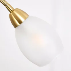 Luminaires Rustiques-hofstein Lampadaire Gismaro Laiton, 3 lumières