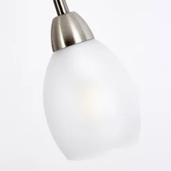 hofstein Lampadaire Gismaro Nickel mat, 3 lumières