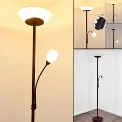 Luminaires Rustiques-hofstein Lampadaire Gismaro Rouille, 3 lumières