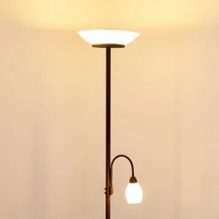 Luminaires Rustiques-hofstein Lampadaire Gismaro Rouille, 3 lumières