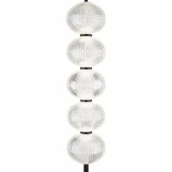 Luminaires Globo Lighting Lampadaire Globo AIDA LED Noir, 5 lumières* Lampadaires Et Lampes Sur Pied
