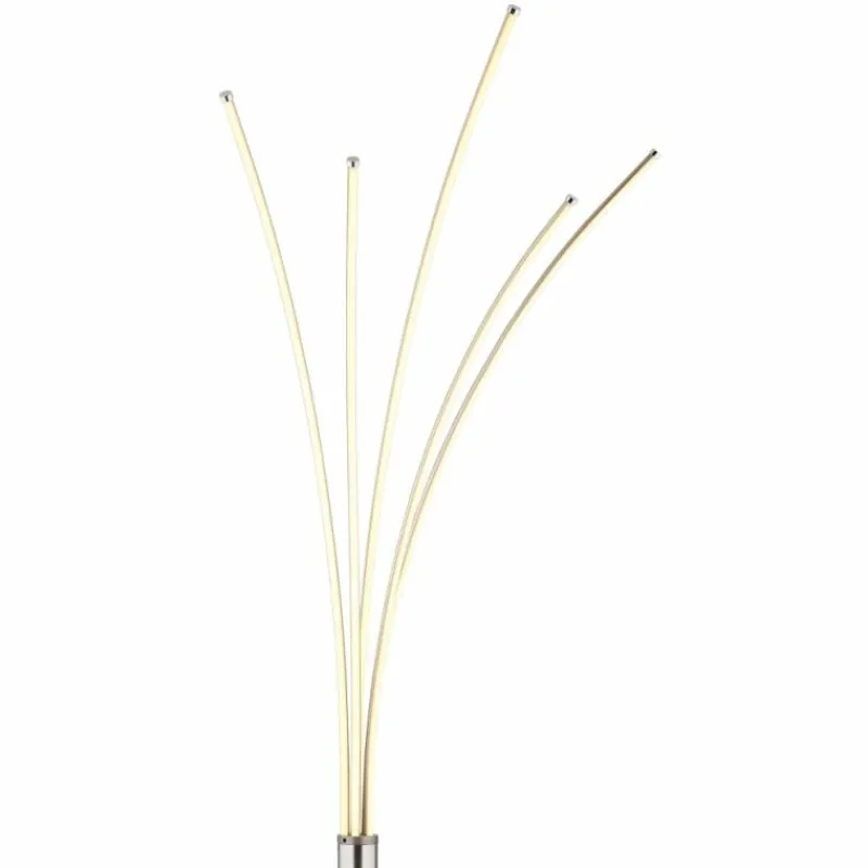 Luminaires Globo Lighting Lampadaire Globo BIZZY LED Chrome, Nickel mat, 1 lumière* Éclairage Led