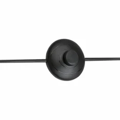 Lampes En Tissu-Luminaires Globo Lighting Lampadaire Globo BLACK Noir, 2 lumières