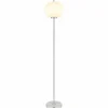 Luminaires Globo Lighting Lampadaire Globo BLACKY Nickel mat, 1 lumière