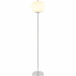 Luminaires Globo Lighting Lampadaire Globo BLACKY Nickel mat, 1 lumière