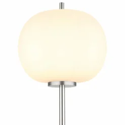 Luminaires Globo Lighting Lampadaire Globo BLACKY Nickel mat, 1 lumière
