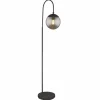 Suspension Verre Fumé-Luminaires Globo Lighting Lampadaire Globo BLAMA Noir, 1 lumière