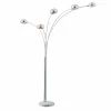 Luminaires Globo Lighting Lampadaire Globo Chrome, 5 lumières* Lampadaires Et Lampes Sur Pied
