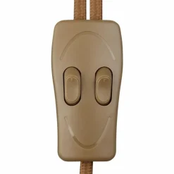 Lampes En Tissu-Luminaires Globo Lighting Lampadaire Globo CLARKE Noir, 2 lumières