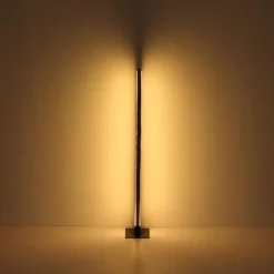 Lampes En Bois-Luminaires Globo Lighting Lampadaire Globo DORO LED Couleur bois, Noir, 1 lumière