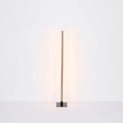 Lampes En Bois-Luminaires Globo Lighting Lampadaire Globo DORO LED Couleur bois, Noir, 1 lumière