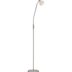 Luminaires Globo Lighting Lampadaire Globo ELLIOTT Nickel mat, 1 lumière