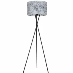 Lampes En Tissu-Luminaires Globo Lighting Lampadaire Globo GABRIELE Noir, 1 lumière